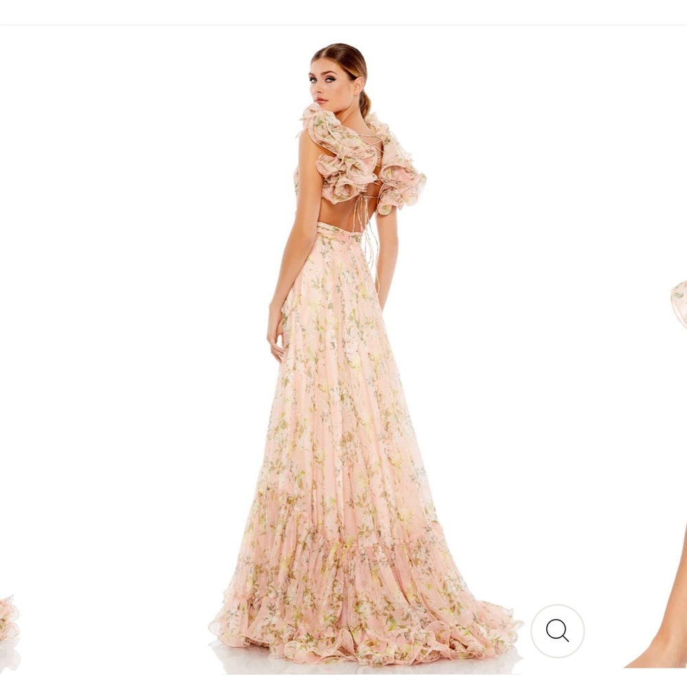 Mac Duggal Ruffled Chiffon Gown - Picture 2 of 7